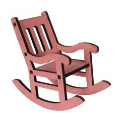 My72 Pembe Minyatür Sallanan Sandalye