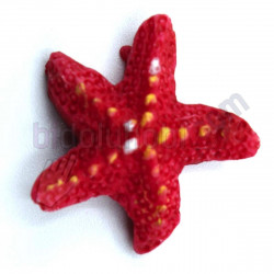 Minyatür Deniz Yıldızı 2 cm Kırmızı